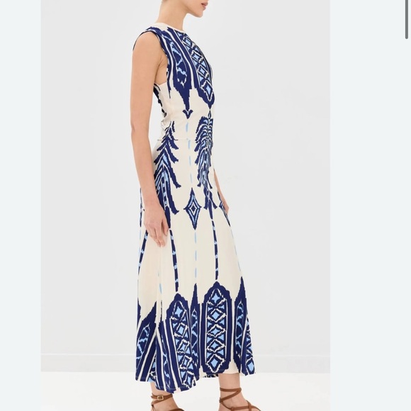 $1350 
Johanna Ortiz

Cardinal Direction Printed Jersey Ankle Dress size 2 - Picture 3 of 12